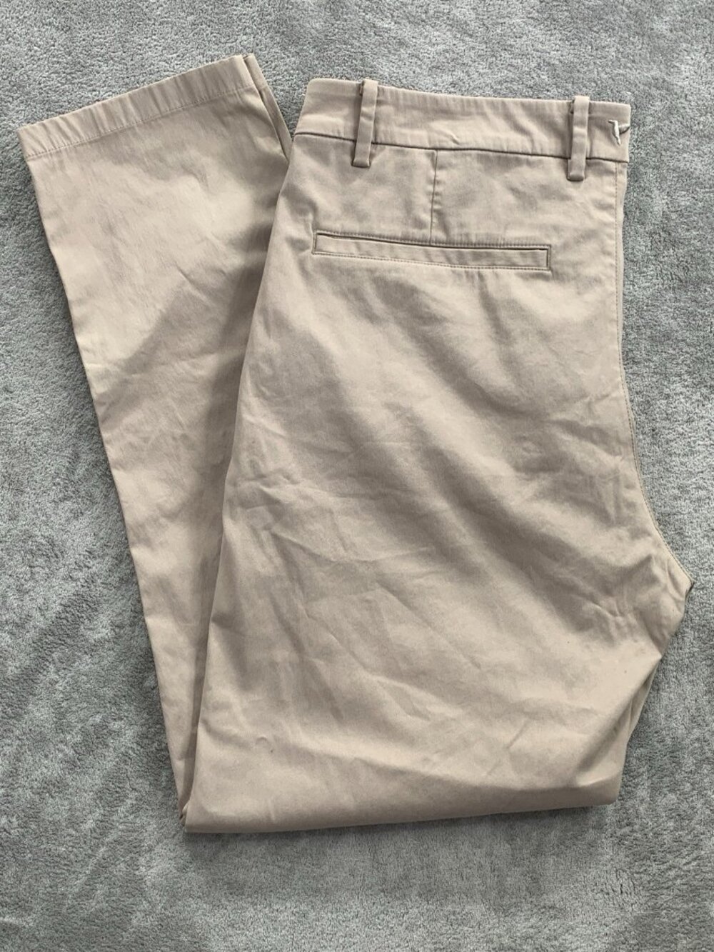 Birddogs Pants Mens 36x30” Performance Golf Chino Beige Stretch Athleisure Lined